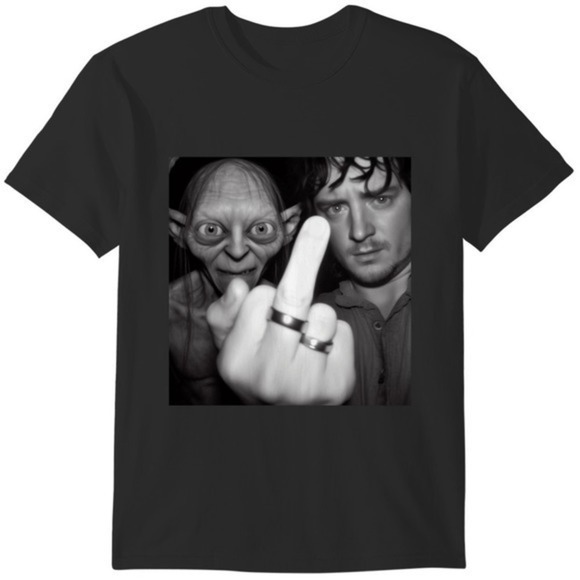Gildan Other - Fun Gollum And Frodo Graphic Tshirt  Humorous Lord Of The Rings